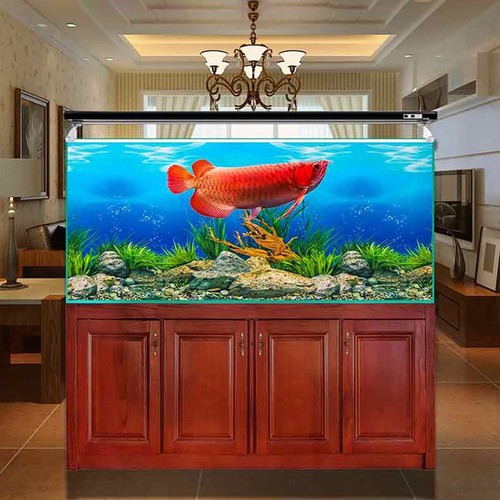 Aquarium Background Sticker Decor Fish Tank Landscape Sticker Poster Background - Picture 9 of 39