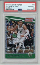 2017 PANINI THREADS DAZZLE #78 JAYSON TATUM ROOKIE RC CARD /199 PSA 10 LOW POP