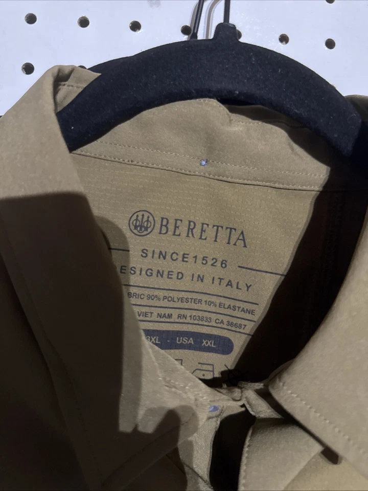 Beretta TKAD Flex Short Sleeve Shirt Men's XXL Color: Earth (olive) - Image 2 of 4