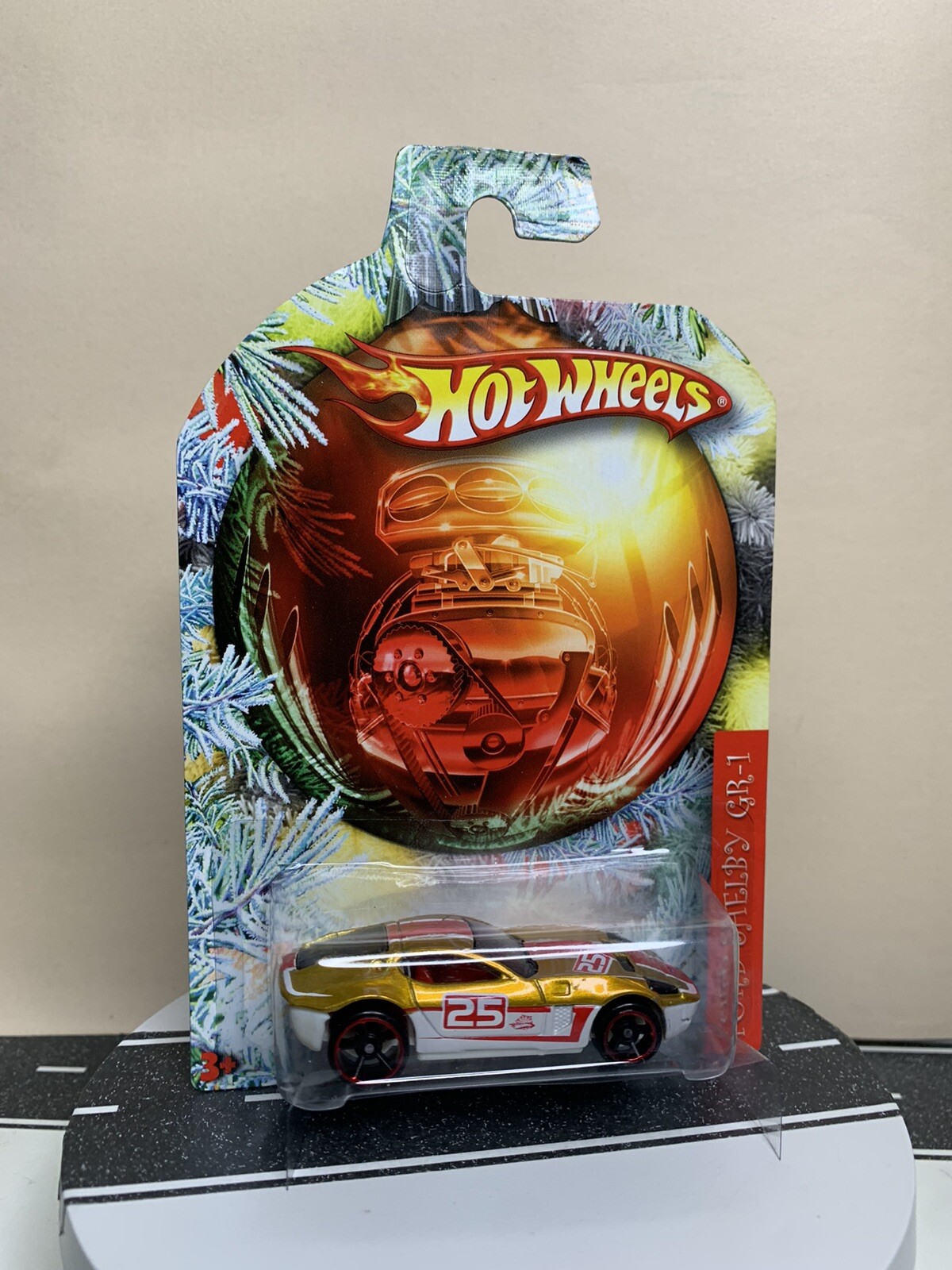 2010 Hot Wheels Holiday Hot Rods FORD SHELBY GR-1 Gold/White w/Black OH5 NIP