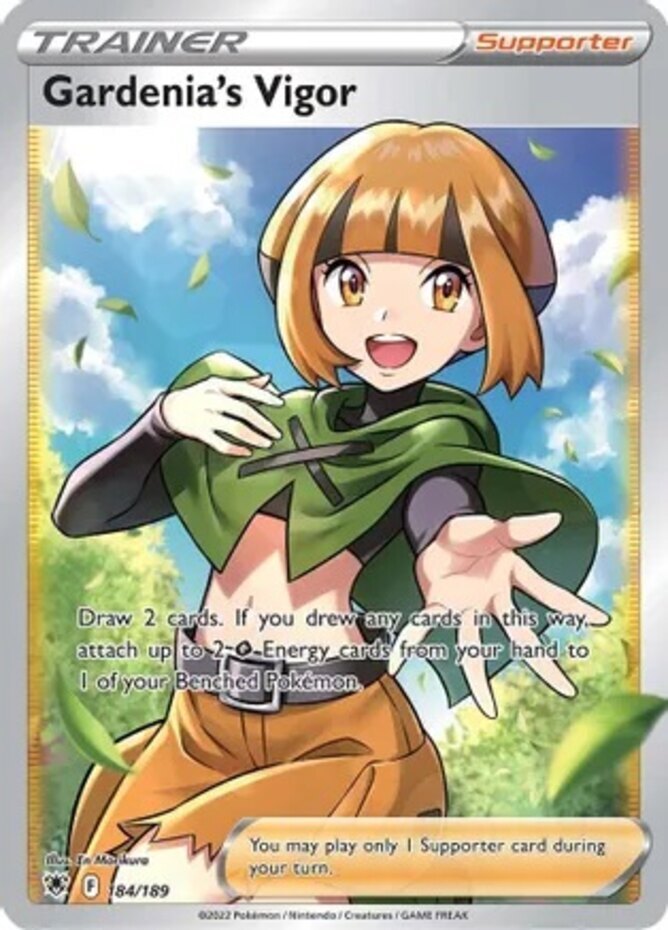 1x Gardenia's Vigor - 184/189 - Full Art Ultra Rare NM-Mint