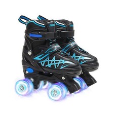 SHDSL Boys Roller Skates for Kids 4 Size Adjustable Roller Skates, All Light ...