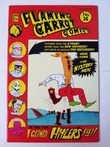 Flaming Carrot #16 FN/VF (1987, Renegade, Bob Burden) 1st Mystery Men! - Picture 1 of 6
