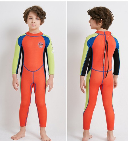 ONE PIECE KIDS GIRLS BOYS LONG SLEEVE WETSUIT DIVING SURF SWIMWEAR UPF 50+ 18816 - Picture 3 of 15