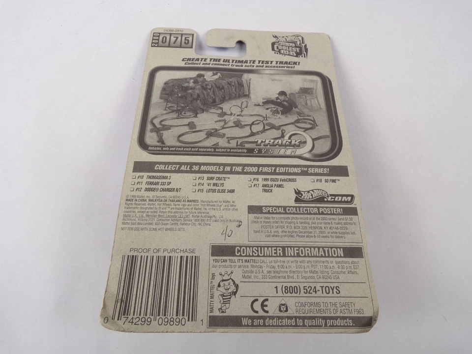 Van /Sports Car /Truck / Hot Wheels 2000 First Edtion Lotus 24388Elise 340R #H8 - Image 2 of 4