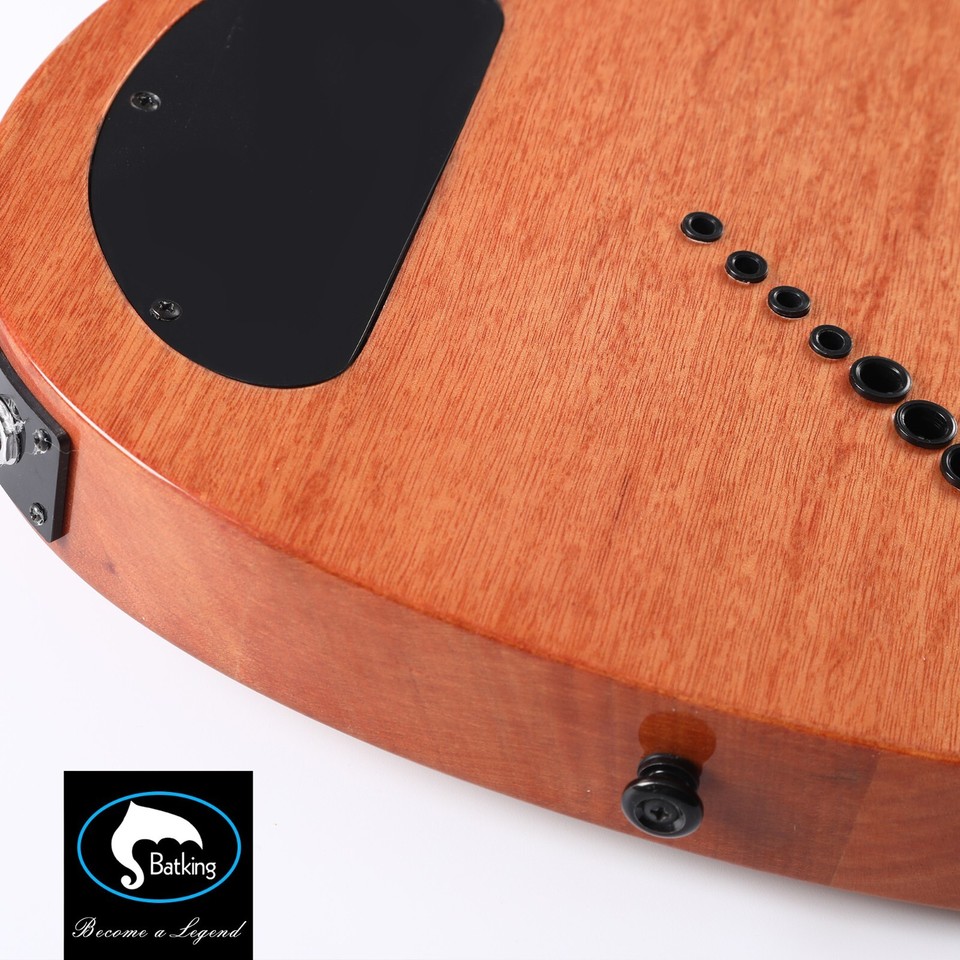 Fanned fret 7string (3 bass strings+4 guitar strings) electric bass ...