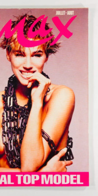 EMMA SJOBERG Albert Delegue CARLA BRUNI Top Model 90s MAX FRENCH PHOTO July 1990