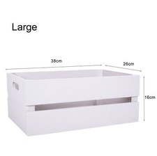 Wickerfield Wooden Apple Crate Retail Display Shelf Box Storage Christmas Gift