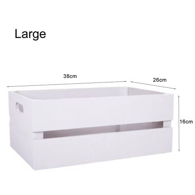 Wickerfield Wooden Apple Crate Retail Display Shelf Box Storage Christmas Gift