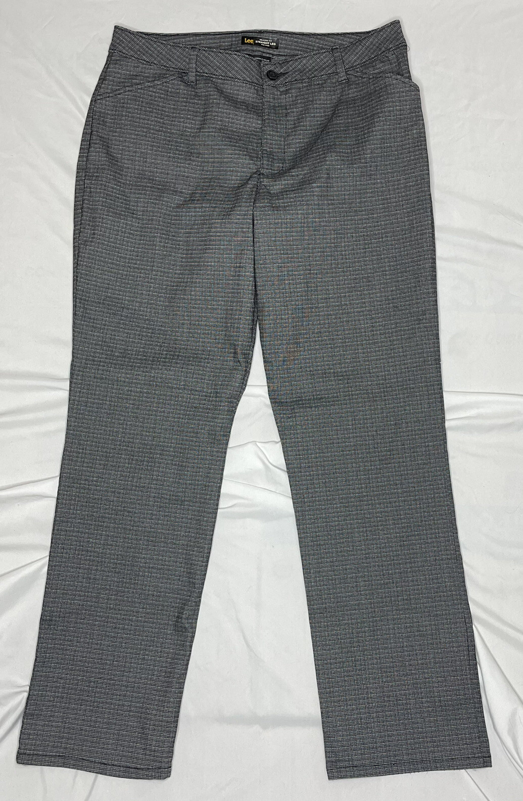 Lee Pants Effortless Wash & Wear Relaxed Straight Leg Mid Rise  Women's Sz. 14M