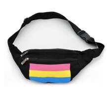 Riñonera Orgullo Pansexual Negra Bandera Orgullo Pan. Cartera, bolsos y bolsas de cadera LGBTQ