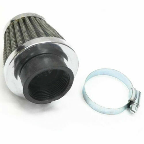 Pair Motorcycle 35mm Tapered Air Intake Filters Clean Dirt bike Cafe Racer ATV - Picture 3 of 4