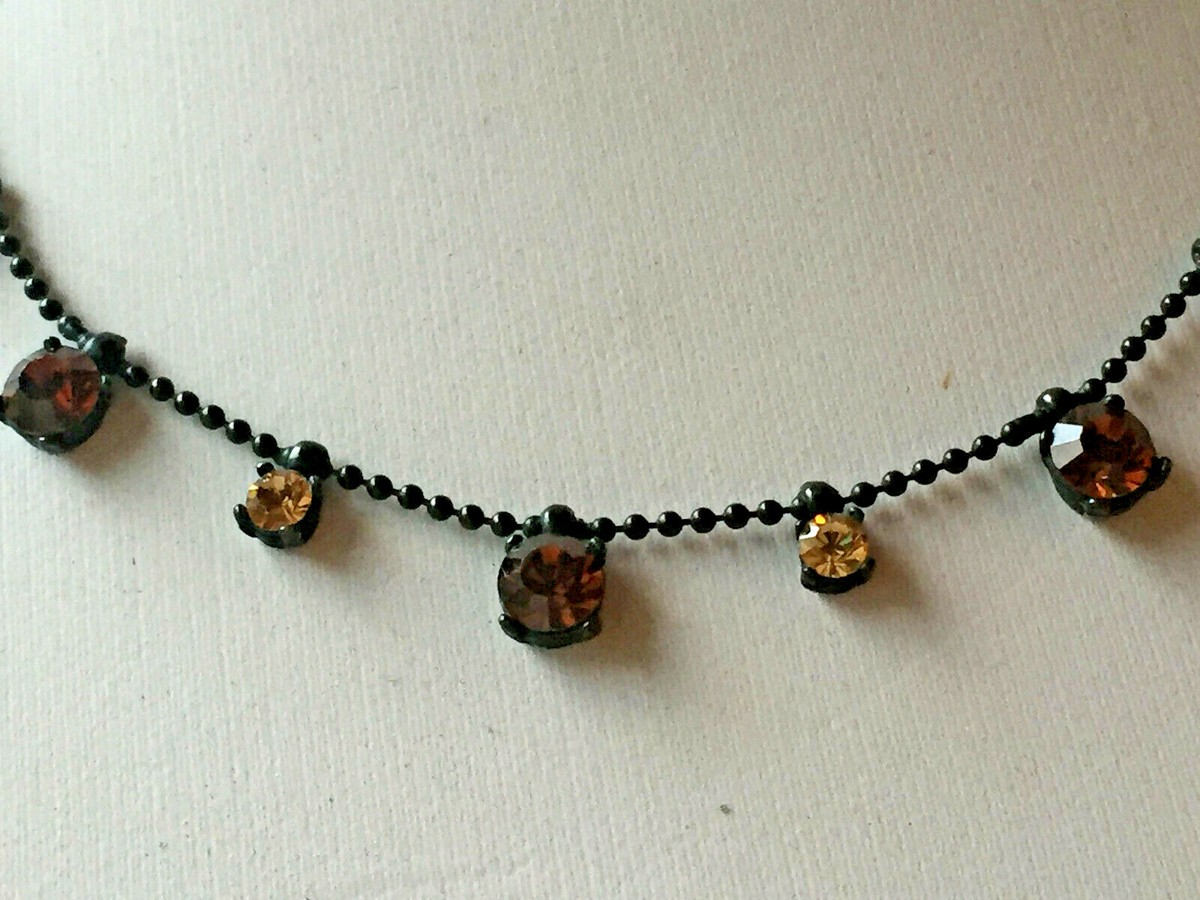 Collier Plastron Agatha - Strass Multicolores - Occasion - Bijou Fantaisie Brillant Pour Soirée