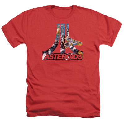 ATARI ASTEROIDS Licensed Adult Men's Heather Tee Shirt SM-3XL