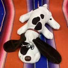 Vintage Tonka White W/Brown Spot Ears Pound Puppy Large Plush 1985 18" Spots Dog