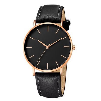 Ultradünne Herren-Quarzuhr minimalistisch analog Business lässig Armbanduhr UK