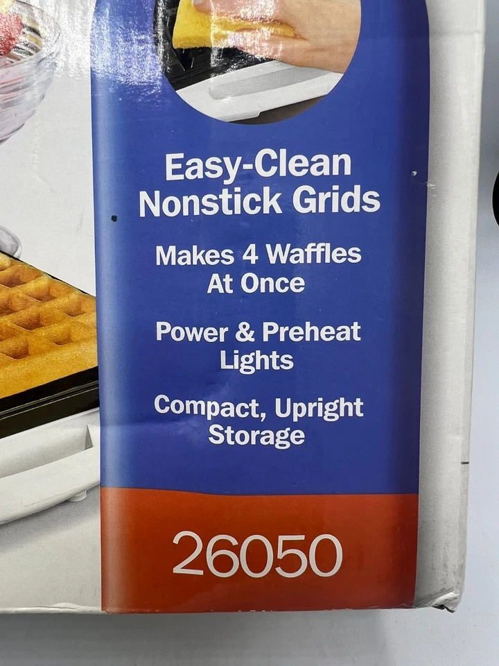 Gofrera belga antiadherente Proctor Silex modelo 26050 tamaño familiar nueva LEER Foto 2 de 4