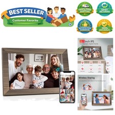 Smart Touchscreen 10.1 Inch Photo Frame - Wall Mountable, WiFi  16GB Capacity