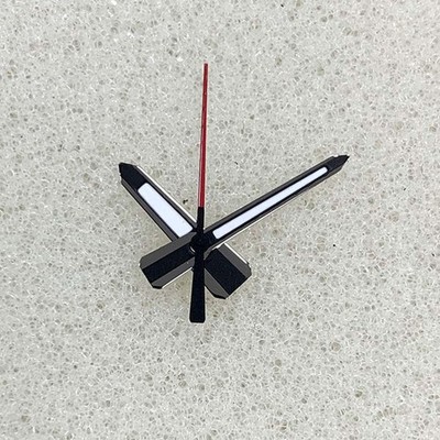 Matte Black Red Watch Hands Green Luminous for Japanese NH35/34/36/NH70 Movement