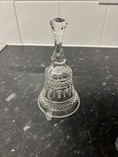 Vintage Cut Crystal Decorative Hand Bell / Dinner Bell