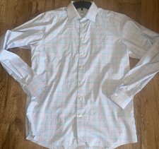 Eton CONTEMPORARY Dress Shirt Mens 17 1/2 / 44 Geometric Button Up