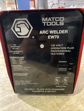 Matco Tools ARC WELDER EW70 EW-70 120VOLT