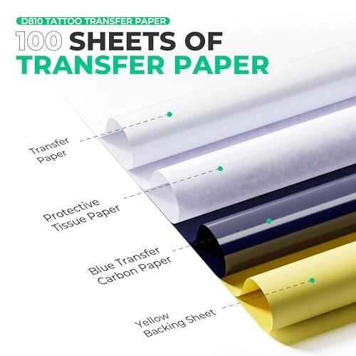  Tattoo Transfer Paper Sheets Tattoo Stencil Paper, Commercial & Personal 100 image 5