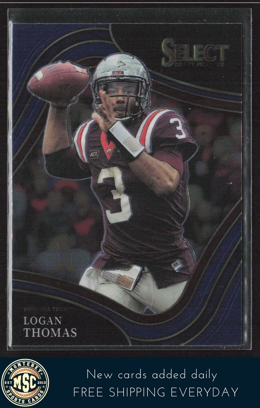 Logan Thomas 2022 Panini Select Draft Picks #193 Virginia Tech Hokies