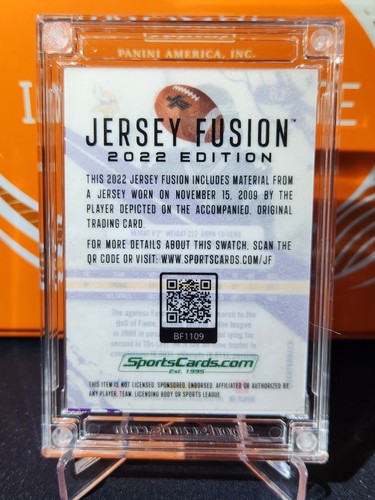 2022 Jersey Fusion Brett Favre Game Used Swatch - VIKINGS - Picture 2 of 11