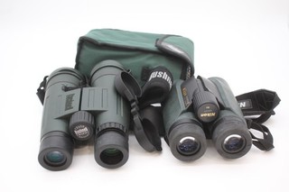Binoculars Working Inc Bushnell Trophy 12x50 & Nikon Sporter 8x42 x 2 w/ Case