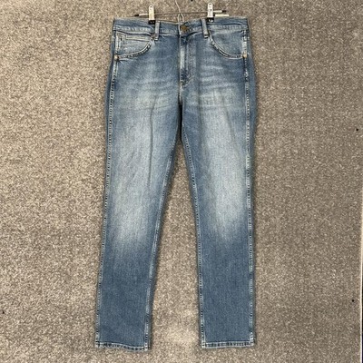 Wrangler Greensboro Jeans Size 32X32 Fits 34X32 Blue Fit Straight Leg New Bnwt