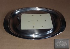 Alessi . Vassoio / Piatto da Portata a 3 scomparti in acciaio 18/10 - cod. 2500