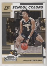 2019-20 Panini Contenders Draft Picks School Colors Carsen Edwards #29 0c4