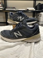 NEW BALANCE M990NV5 Men  s 11 D NAVY BLUE Sneakers Suede MADE IN USA 990v5