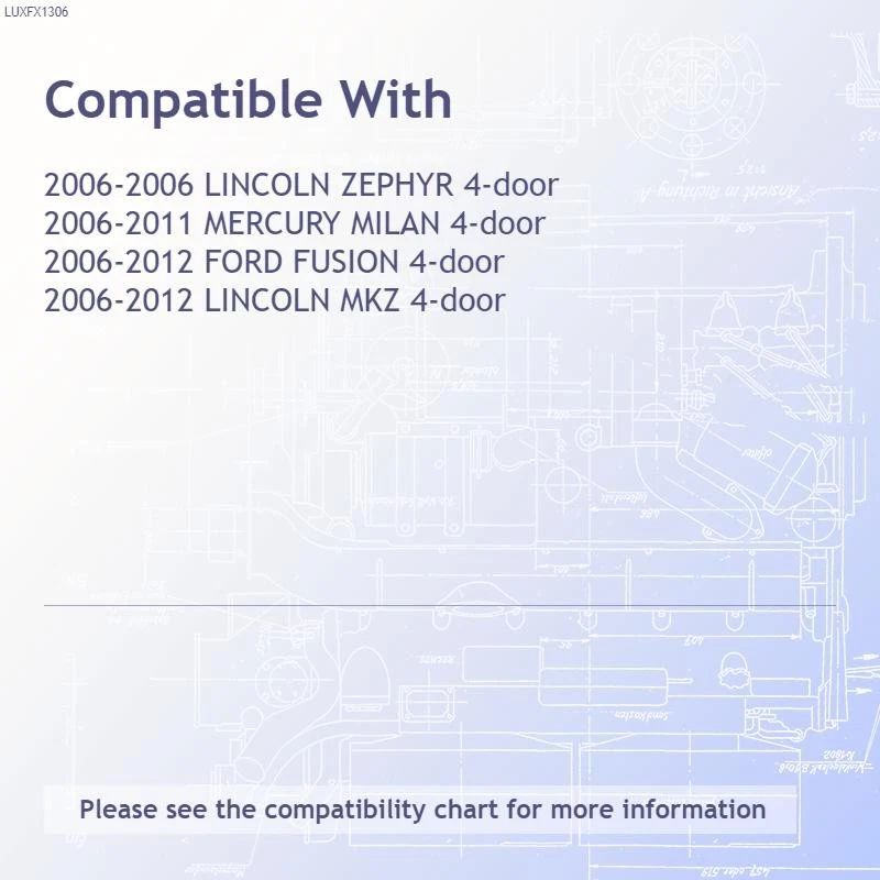 Moldura basculante inferior 4p Luxury FX cromada 3,19' para Lincoln Zephyr 2006 Foto 3 de 4