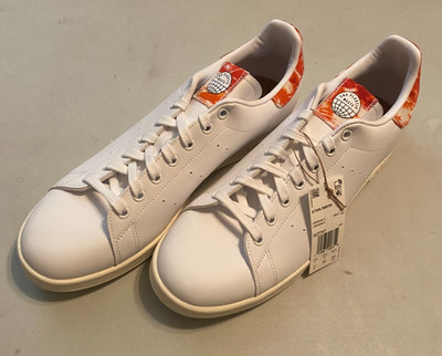 Adidas Stan Smith White Orange Men's 12 New With Box