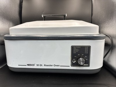 Nesco 18 Quart Roaster Oven White #63492 with Racks Free Shipping No Box