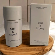 New SALT & STONE Bergamot & Hinoki Aluminum Free Clean Natural Deodorant  2.6 oz