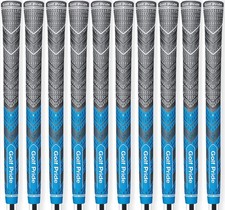 Golf Pride MCC Plus4 Blue Midsize Grip - Set of 10 - 1 Hybrid Grip w/Less Taper