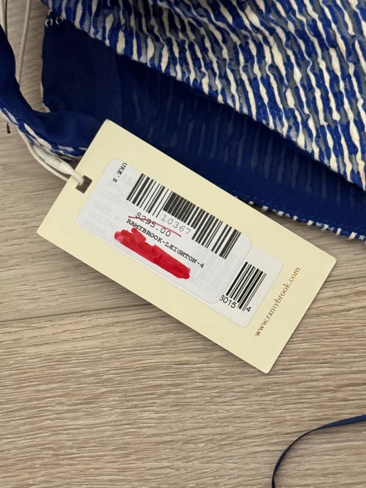 Top Ramy Brook Leighton nuevo con etiquetas azul talla 4 nuevo con etiquetas precio de venta sugerido por el fabricante 295 USD Foto 2 de 4