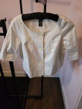 Women's White Cloth Jacket
