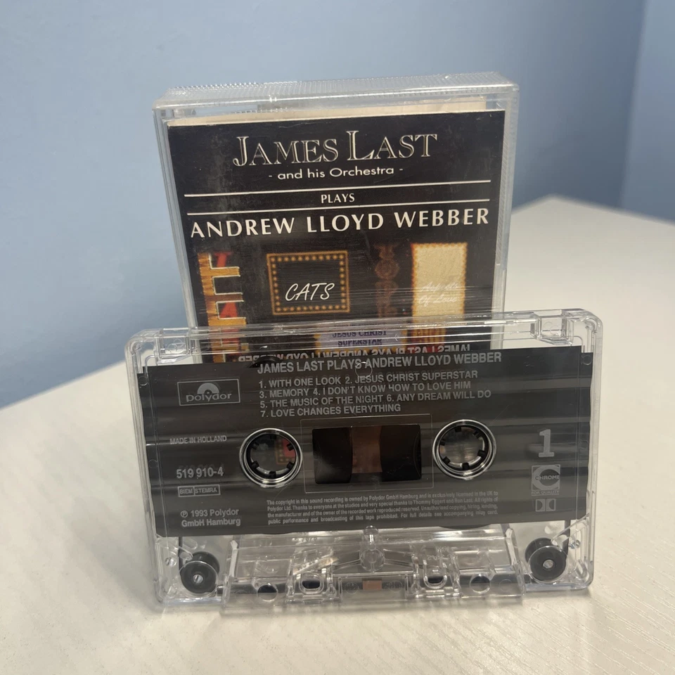 James Last & Orchestra plays Andrew Lloyd Webber Cassette Tape album (1993) - Image 2 of 4