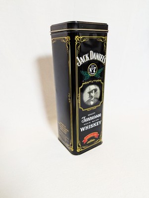   Jack Daniel s No.7 Blechdose Schwarz   Sammlerdose Metall mit Klappdeckel