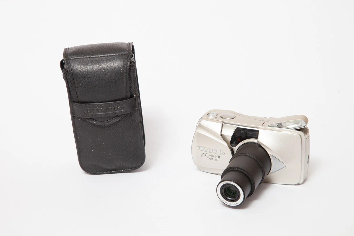 Olympus Mju II Zoom 115 – Appareil Photo 35 Mm Pour Pièces Détachées (ne Fonctionne Pas)