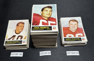 1965 Philadelphia Football Cards 1-198 (P-NM) - You Pick - Complete Your Set