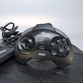 SEGA Saturn Controller MK-80100 Lot 2 Original+OEM Black 6-Button Gamepad🎮