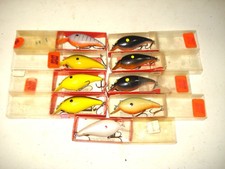Vintage Bill Norman Little N Crankbait Lot of 9 New in Box Assorted Odd Colors