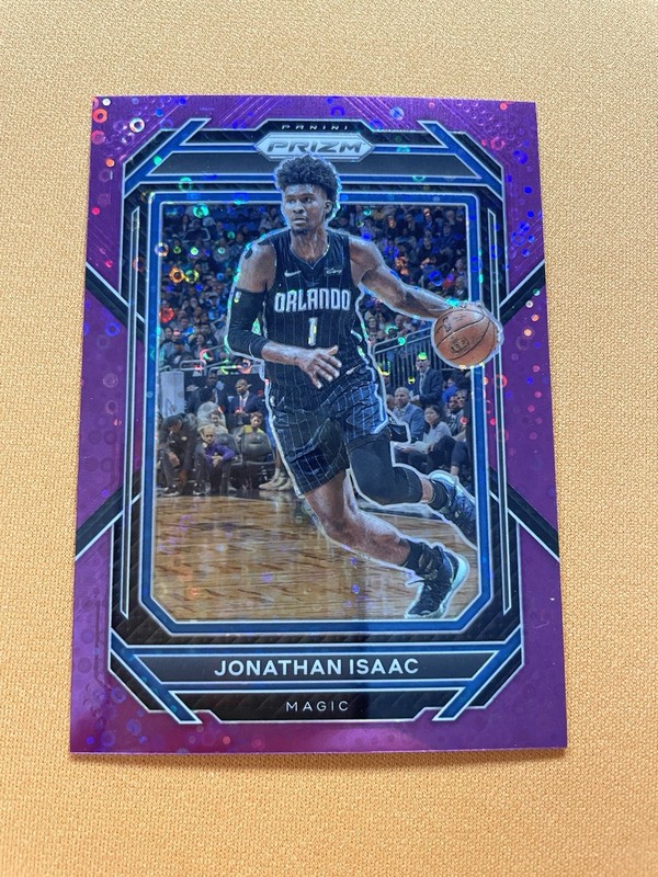 2022-23 Panini Prizm Jonathan Isaac #169 Fast Break Purple Prizm /75