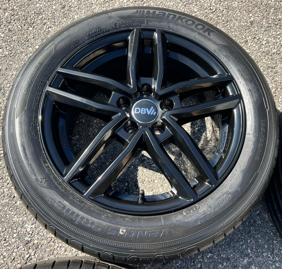 4 ALU 16" SOMMERRÄDER SEAT ARONA KJ VW POLO AW 195/55R16 87W HANKOOK 2020 FREIHA - Bild 3 von 4