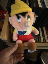 Vintage Disney Pinocchio Plush Collectable 1980s Stuffed Toy 6.5 Inch